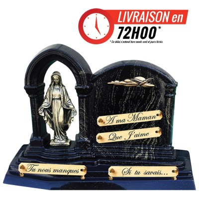Plaque funéraire Vierge Marie 31 × 44 cm | Artis