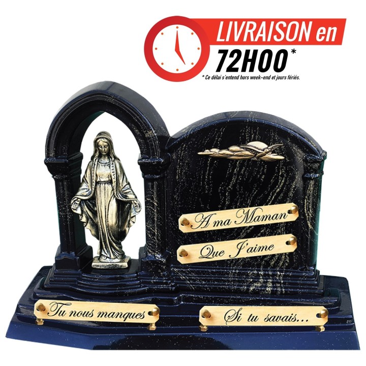 Plaque funéraire Vierge Marie 31 × 44 cm | Artis