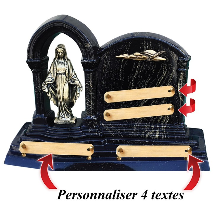 Plaque funéraire Vierge Marie 31 × 44 cm | Artis