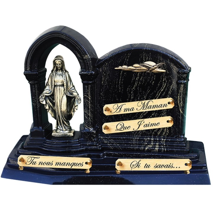 Plaque funéraire Vierge Marie 31 × 44 cm | Artis