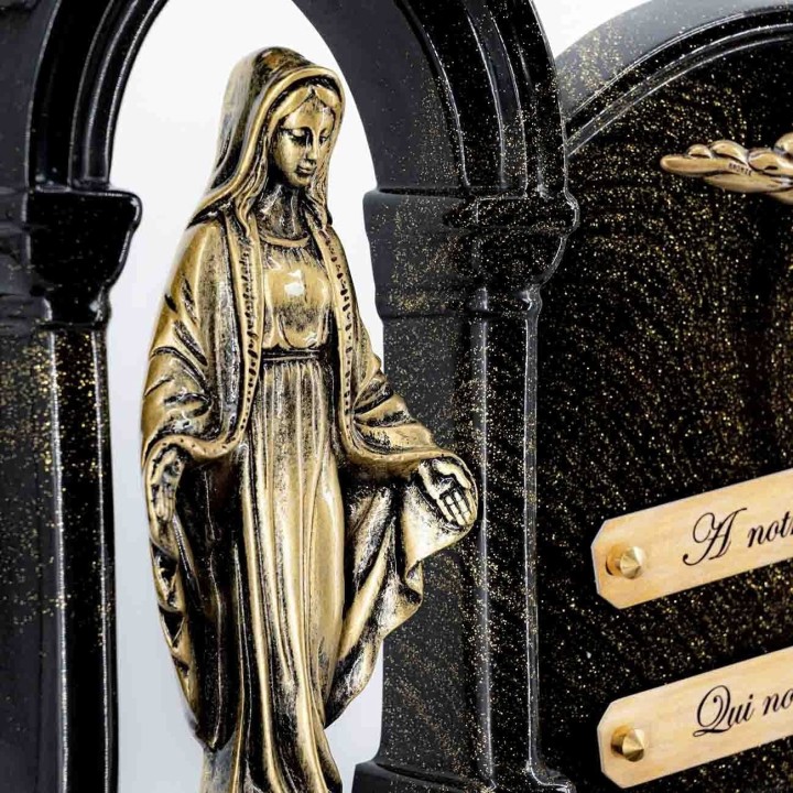 Plaque funéraire Vierge Marie 31 × 44 cm | Artis
