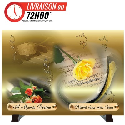Plaque funéraire Charme Rétro | Artis
