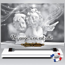 Plaque Funéraire "Deux anges"