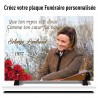 Plaque Funéraire personnalisée 40 x 30 cm