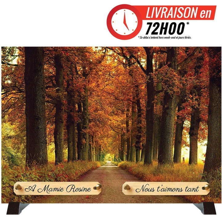 Plaque funéraire Forêt d'automne | Artis