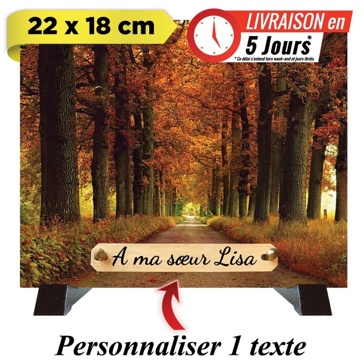 Plaque funéraire Forêt d'automne | Artis