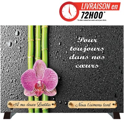Plaque funéraire Lys Rose | Artis