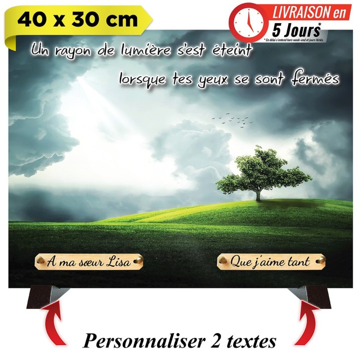 Plaque funéraire Paysage | Artis