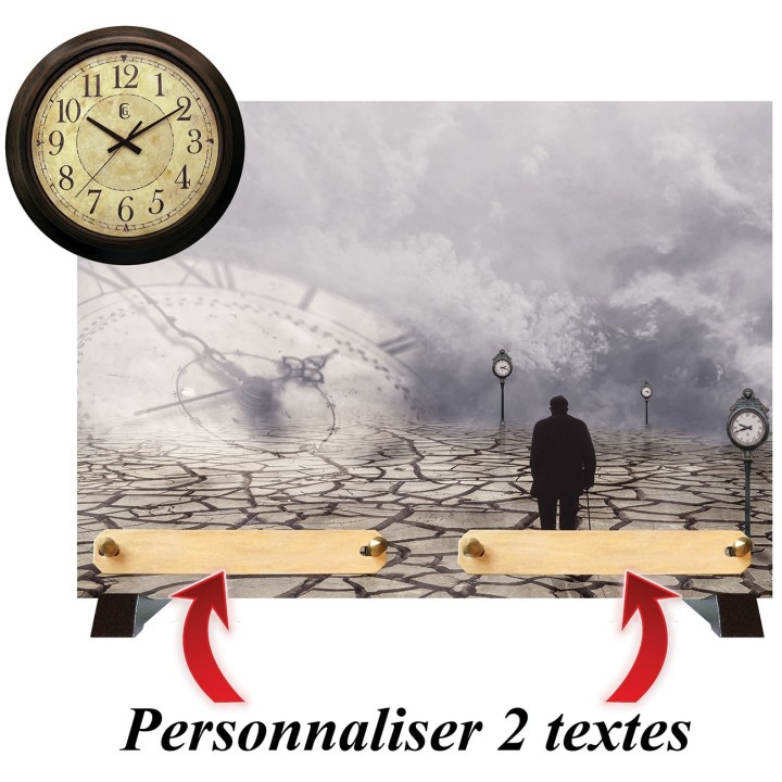 Plaque Le temps qui passe 35 × 25 cm | Artis