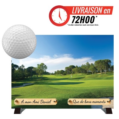 Plaque funéraire Le golf | Artis