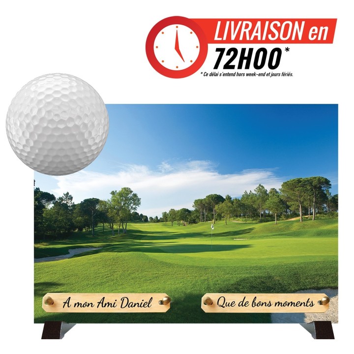 Plaque funéraire Le golf | Artis