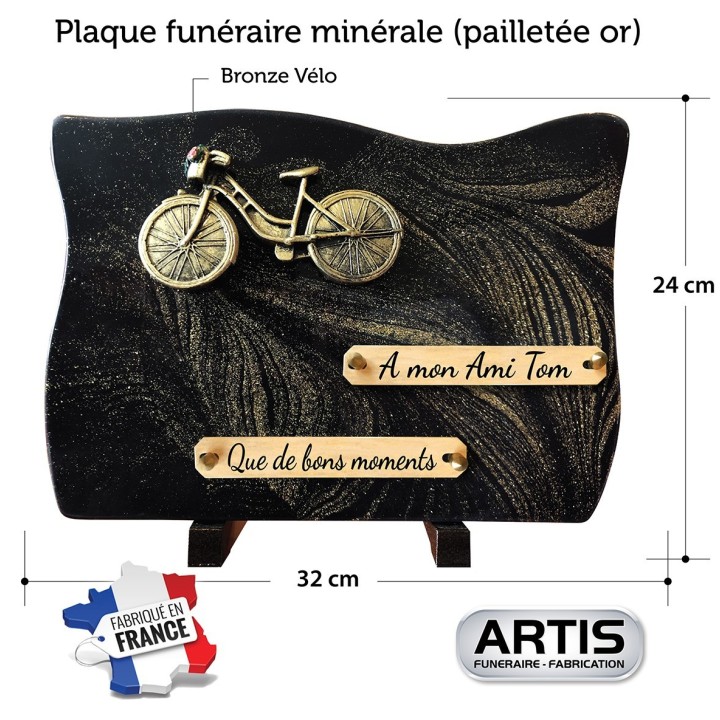 Plaque funéraire Vélo | Artis