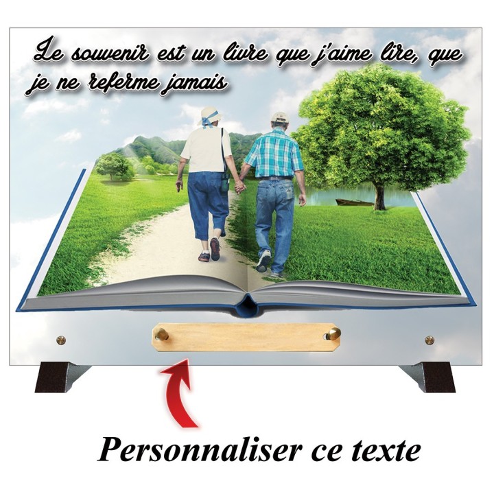 Plaque funéraire Livre du souvenir | Artis