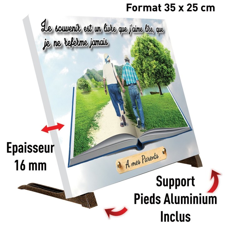 Plaque funéraire Livre du souvenir | Artis