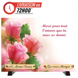 Plaque Funéraire "Bouquet...