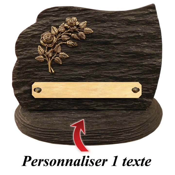 Plaque funéraire Schiste 17 × 20 cm | Artis