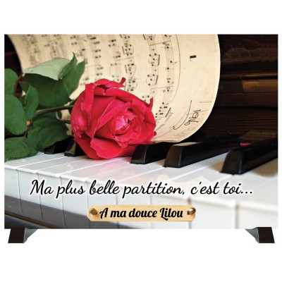 Plaque funéraire Partition de musique | Artis