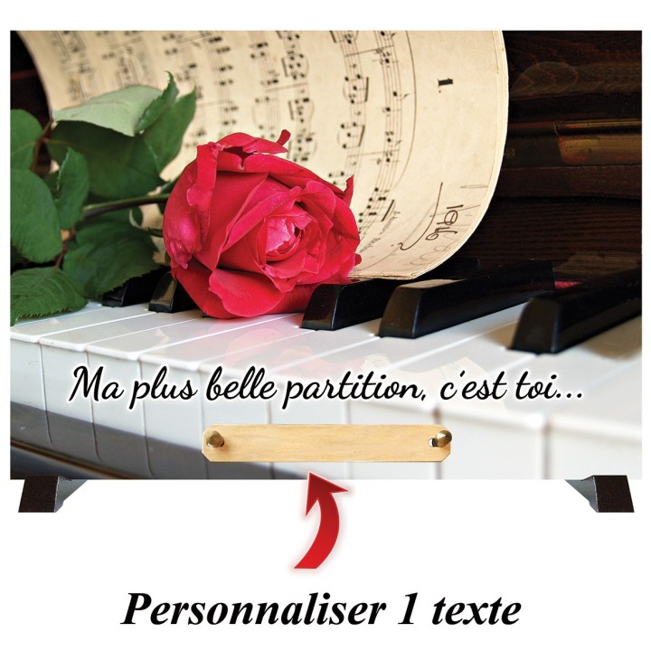 Plaque funéraire Partition de musique | Artis