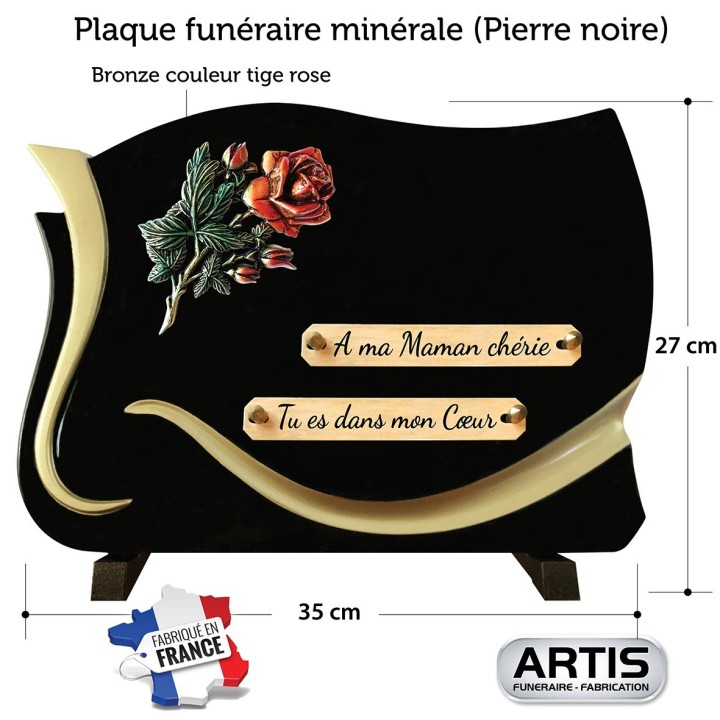 Plaque funéraire arabesque or | Artis