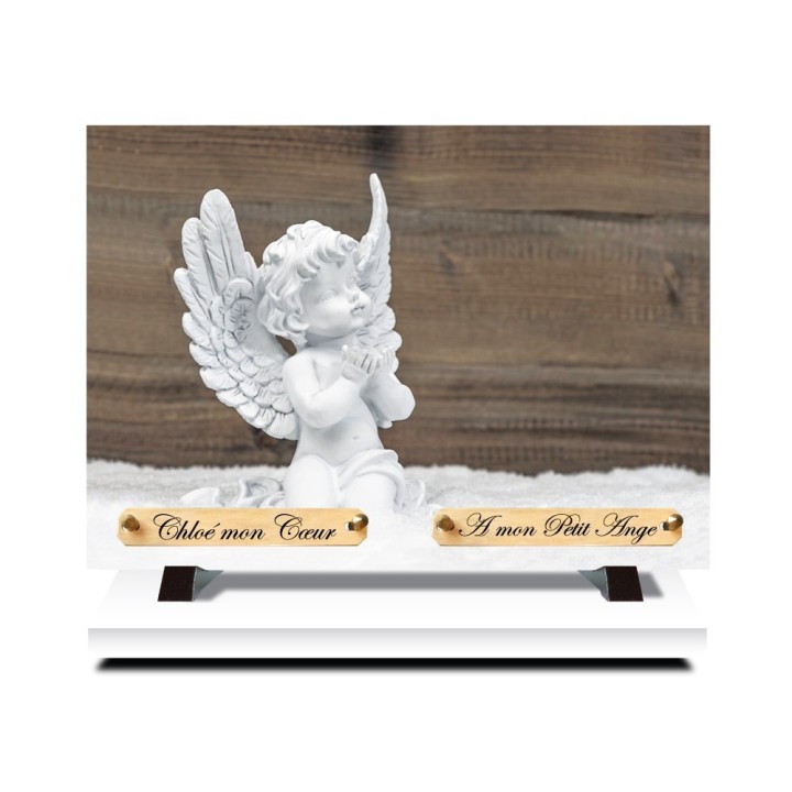 Plaque funéraire Un ange image | Artis