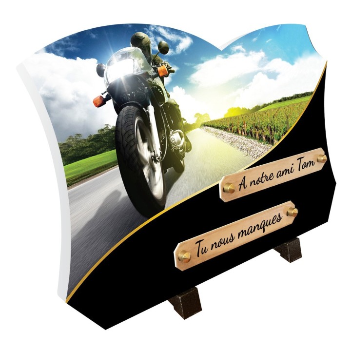 Plaque funéraire Motard | Artis