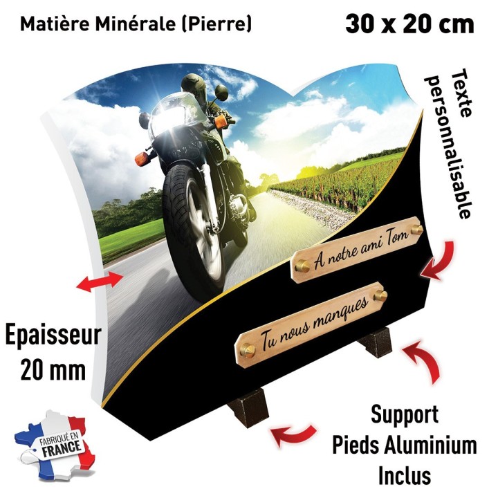 Plaque funéraire Motard | Artis