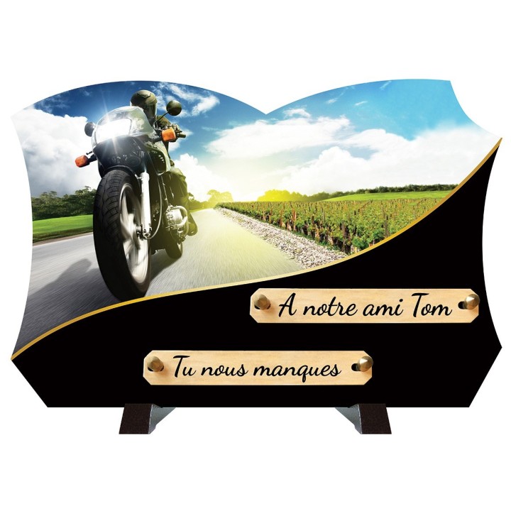 Plaque funéraire Motard | Artis