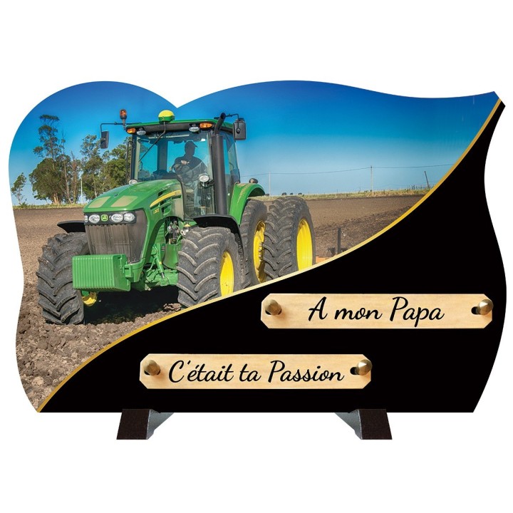 Plaque funéraire Agriculteur 30 × 20 cm | Artis