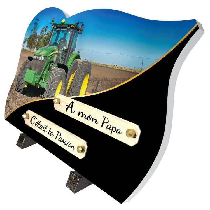 Plaque funéraire Agriculteur 30 × 20 cm | Artis