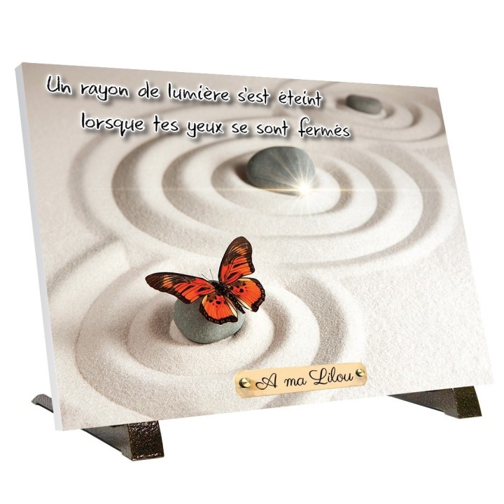 Plaque funéraire zen | Artis