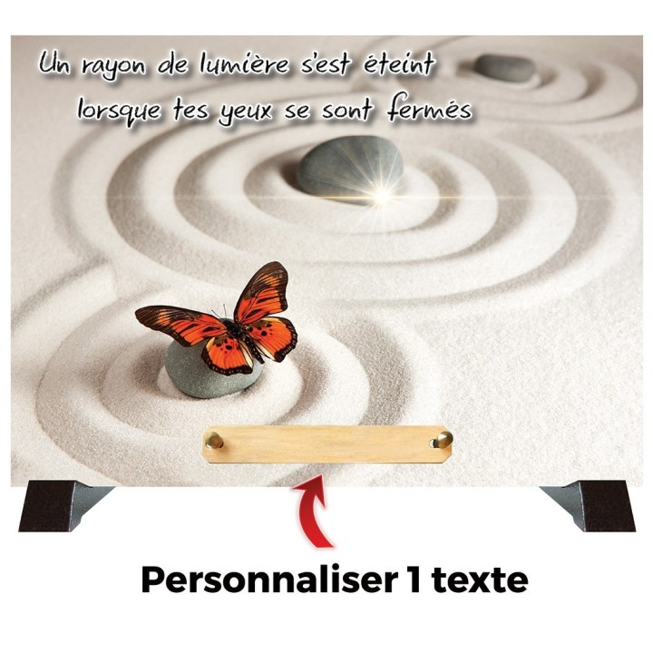 Plaque funéraire zen | Artis