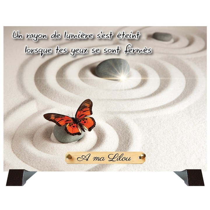Plaque funéraire zen | Artis