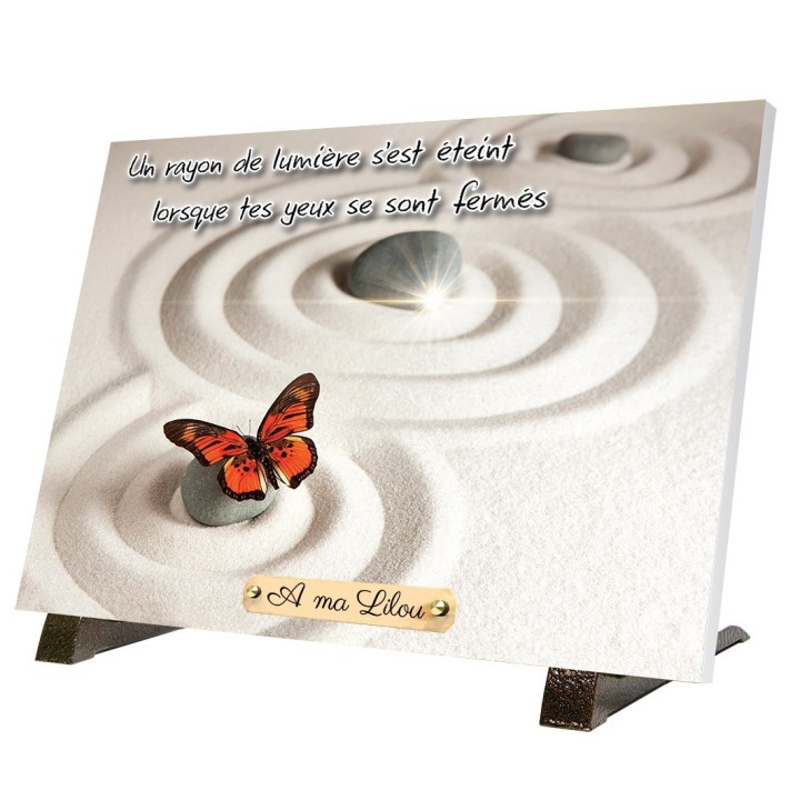 Plaque funéraire zen | Artis
