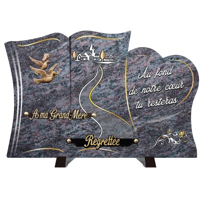 Compogranit Prestige Papillon livres pieds | Artis Funéraire