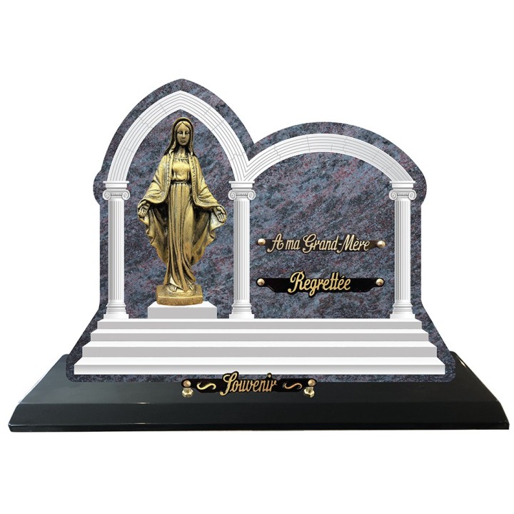 Compogranit Prestige Vierge arche socle | Artis Funéraire