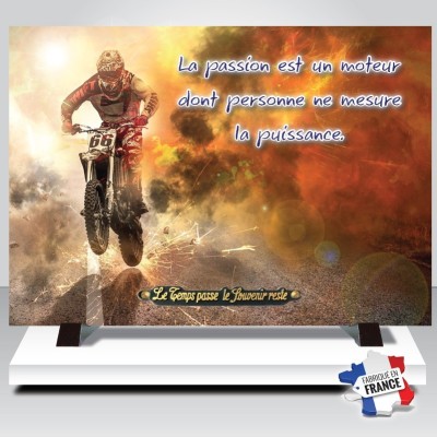 Plaque funéraire Moto | Artis