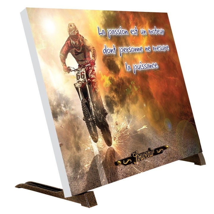 Plaque funéraire Moto | Artis