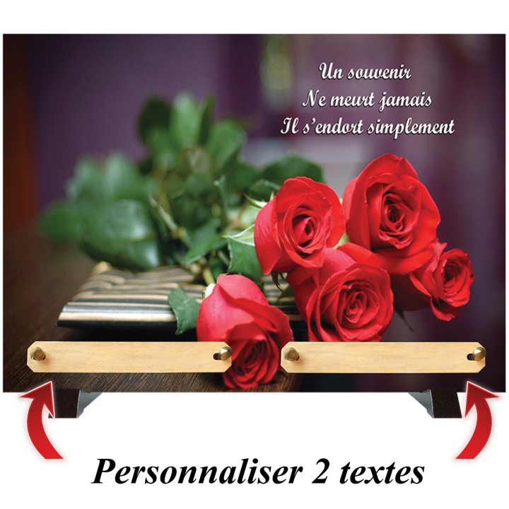 Plaque funéraire Rose pour Maman | Artis