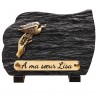Petite Plaque funéraire schiste à personnaliser