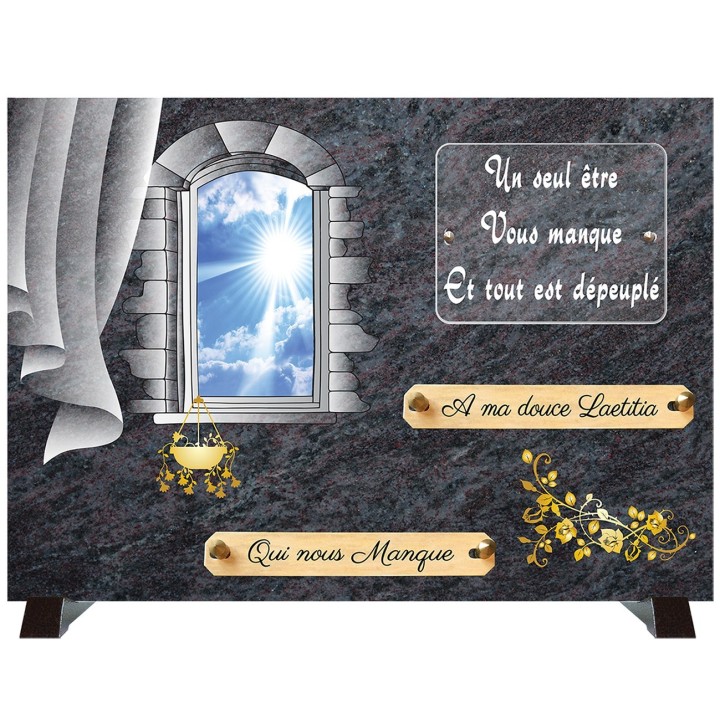 Plaque funéraire Compogranit Souvenir | Artis