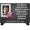 Plaque funéraire personnalisable avec photo