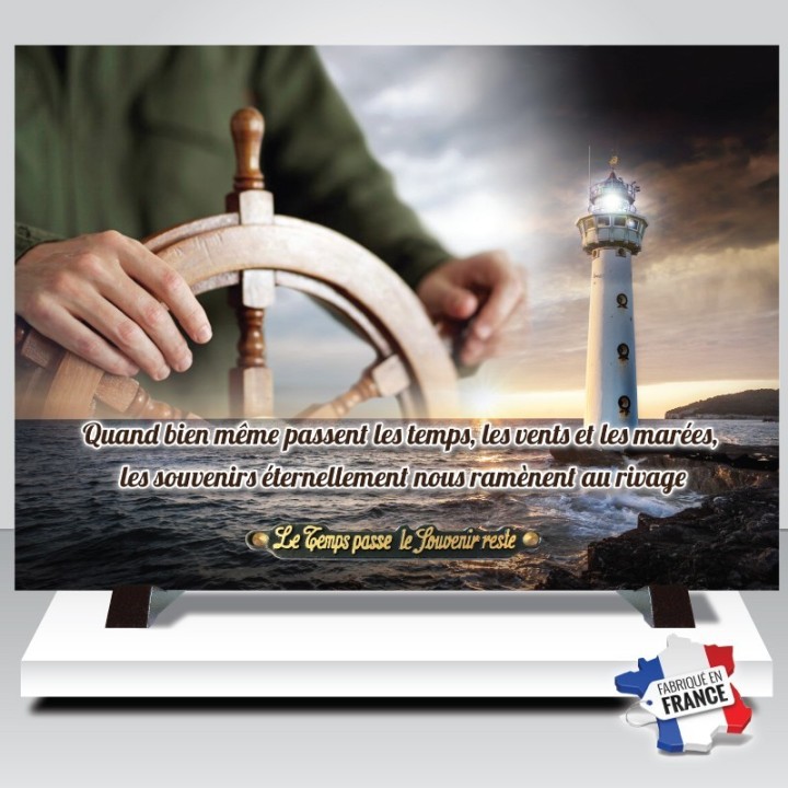 Plaque funéraire Phare et Marin | Artis