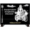 Plaque Funéraire monochrome "Motard"