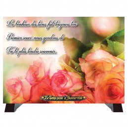 Plaque Funéraire "Roses"
