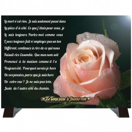 Plaque Funéraire "Rose"