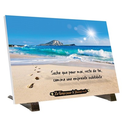 Plaque funéraire pas sur la plage | Artis
