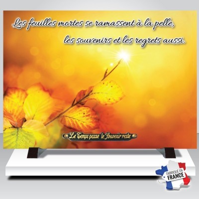 Plaque funéraire Automne | Artis