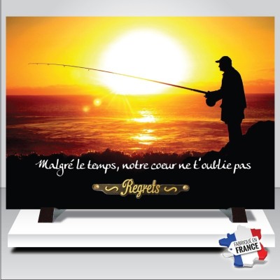 Plaque funéraire Pêcheur 25 × 35 cm | Artis