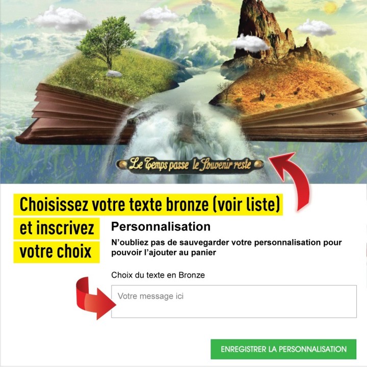 Plaque funéraire Livre Ouvert | Artis