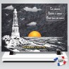 Plaque Funéraire COMPOGRANIT "Phare"